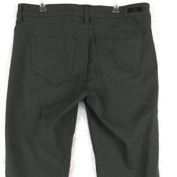 Liverpool Womens Pants Skinny Ankle Stretch Green Faux Pockets Mid Rise 6 - Picture 4 of 16